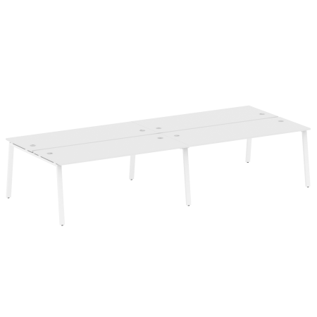 Metal System Рабочая станция на 4 места на А-образном м/к БА.СМ-4.5 Белый/Металл Белый 3600*1475*750 Metal System Рабочая станция на 4 места на А-образном м/к БА.СМ-4.5 Белый/Металл Белый 3600*1475*750