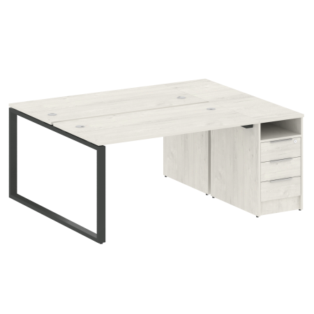 Metal System Рабочая станция с тумбой на О-образном м/к БО.РС-СТП-2.3 Дуб Наварра/Металл Антрацит 1812*1475*750 Metal System Рабочая станция с тумбой на О-образном м/к БО.РС-СТП-2.3 Дуб Наварра/Металл Антрацит 1812*1475*750