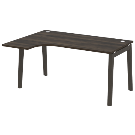 Onix Wood Стол эргономичный левый OW.SA-4 (L) Дуб Мали/Дуб Темный/Металл Антрацит 1580*1180*750 (800/460)