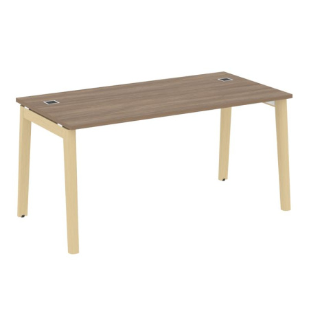 Onix Wood Direct Стол руководителя OW.SRR-4.8 Дуб Аризона/Дуб Светлый/Металл Белый 1580*800*750