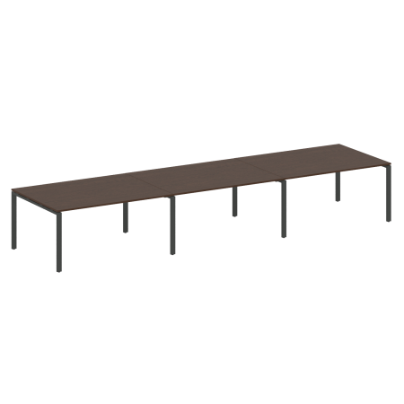 Metal System Переговорный стол (3 столешницы) на П-оразном м/к БП.ПРГ-3.4 Венге Цаво/Металл Антрацит 4800*1235*750 Metal System Переговорный стол (3 столешницы) на П-оразном м/к БП.ПРГ-3.4 Венге Цаво/Металл Антрацит 4800*1235*750