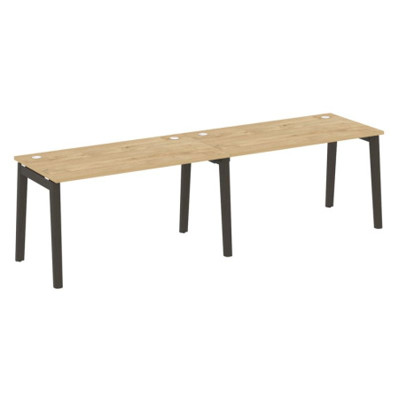 Onix Wood Рабочая станция OW.RS-2.3.7 Тиквуд Светлый/Дуб Темный/Металл Антрацит 2760*720*750 Onix Wood Рабочая станция OW.RS-2.3.7 Тиквуд Светлый/Дуб Темный/Металл Антрацит 2760*720*750