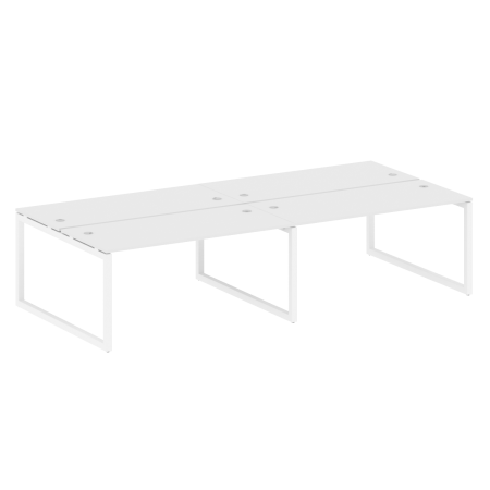 Metal System Quattro Рабочая станция на 4 места на О-образном м/к 50БО.СМ-4.4 Белый/Металл Белый 3200*1475*750 Metal System Quattro Рабочая станция на 4 места на О-образном м/к 50БО.СМ-4.4 Белый/Металл Белый 3200*1475*750