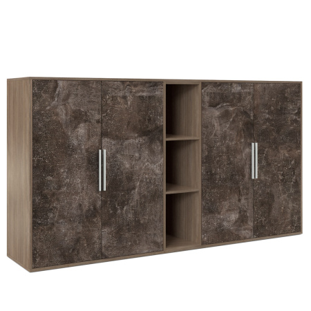 B-tone BTN36153242 Шкаф средний 4 створки, с нишей 2138x450x1157 Дуб Урбан бетон темный B-tone BTN36153242 Шкаф средний 4 створки, с нишей 2138x450x1157 Дуб Урбан бетон темный