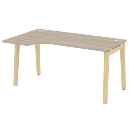 Onix Wood Стол эргономичный левый OW.SA-1 (L) Дуб Аттик/Дуб Светлый/Металл Белый 1580*980*750 (720/460)