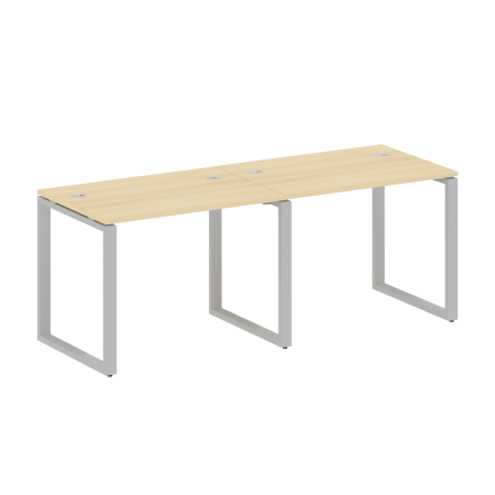 Metal System Рабочая станция на 2 места на О-образном м/к БО.СМ-2.1 Акация Лорка/Металл Серый 2000*720*750 Metal System Рабочая станция на 2 места на О-образном м/к БО.СМ-2.1 Акация Лорка/Металл Серый 2000*720*750