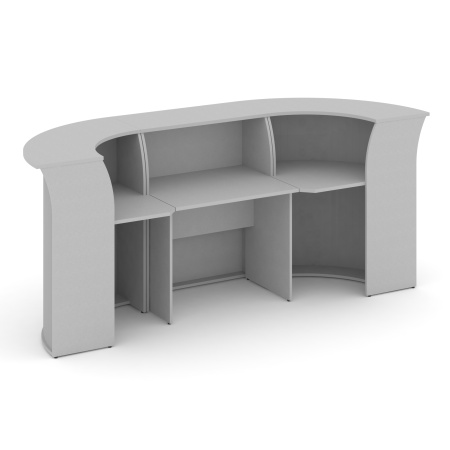 Riva Ресепшен набор вариант №3 А.РН-3 Серый 2844*950*1150 Riva Ресепшен набор вариант №3 А.РН-3 Серый 2844*950*1150