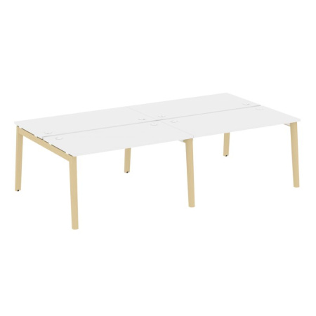 Onix Wood Рабочая станция OW.D.RS-4.3.7 Белый Бриллиант/Дуб Светлый/Металл Белый 2760*1475*750 Onix Wood Рабочая станция OW.D.RS-4.3.7 Белый Бриллиант/Дуб Светлый/Металл Белый 2760*1475*750