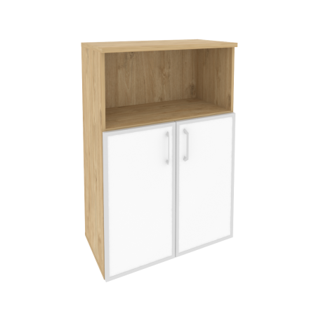 Onix Шкаф средний широкий O.ST-2.2 R white Тиквуд Светлый/Стекло White 800*420*1207 Onix Шкаф средний широкий O.ST-2.2 R white Тиквуд Светлый/Стекло White 800*420*1207