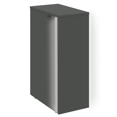 Onix Тумба с подсветкой 4 ящика завершающая, левая O.R-TV-4.S (L) Дуб Мали/Антрацит 436*767*1185