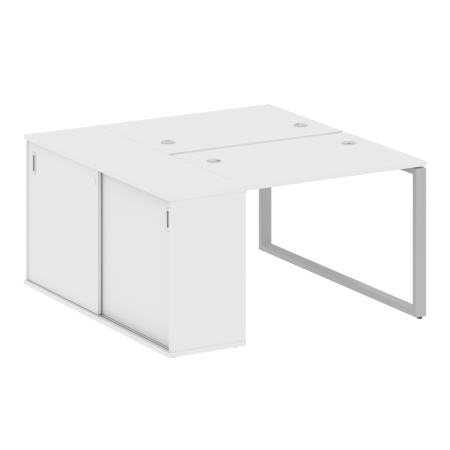 Metal System Рабочая станция с шкафом-купе на О-образном м/к БО.РС-СШК-1.1 Т Белый/Металл Серый 1410*1475*750 Metal System Рабочая станция с шкафом-купе на О-образном м/к БО.РС-СШК-1.1 Т Белый/Металл Серый 1410*1475*750