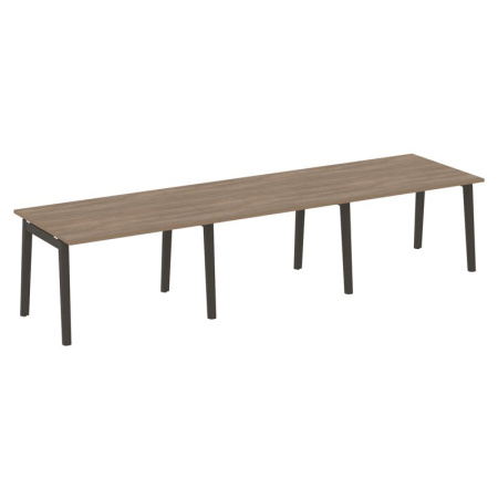 Onix Wood Стол переговорный (3 столешницы) OW.PRG-3.2 Дуб Аризона/Дуб Темный/Металл Антрацит 3540*980*750