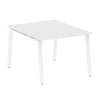 Metal System Переговорный стол (1 столешница) на А-образном м/к БА.ПРГ-1.1 Белый/Металл Белый 1000*1235*750