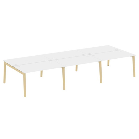 Onix Wood Рабочая станция OW.D.RS-6.3.8 Белый Бриллиант/Дуб Светлый/Металл Белый 4140*1635*750 Onix Wood Рабочая станция OW.D.RS-6.3.8 Белый Бриллиант/Дуб Светлый/Металл Белый 4140*1635*750