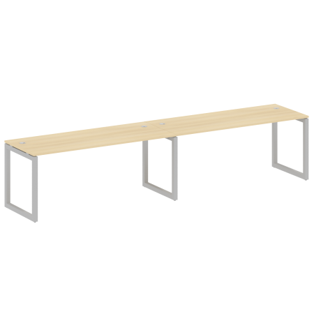 Metal System Quattro Рабочая станция на 2 места на О-образном м/к 50БО.СМ-2.5 Акация Лорка/Металл Серый 3600*720*750 Metal System Quattro Рабочая станция на 2 места на О-образном м/к 50БО.СМ-2.5 Акация Лорка/Металл Серый 3600*720*750