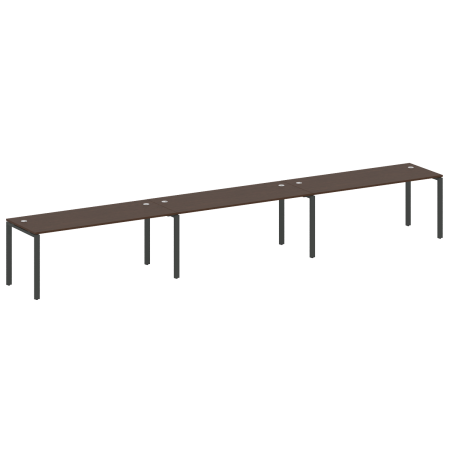 Metal System Рабочая станция на 3 места на П-образном м/к БП.СМ-3.5 Венге Цаво/Металл Антрацит 5400*720*750 Metal System Рабочая станция на 3 места на П-образном м/к БП.СМ-3.5 Венге Цаво/Металл Антрацит 5400*720*750
