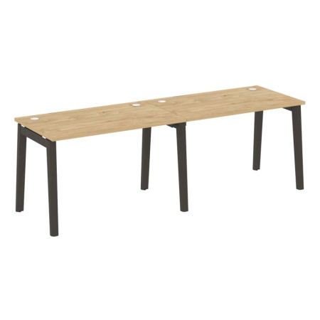 Onix Wood Рабочая станция OW.RS-2.2.7 Тиквуд Светлый/Дуб Темный/Металл Антрацит 2360*720*750 Onix Wood Рабочая станция OW.RS-2.2.7 Тиквуд Светлый/Дуб Темный/Металл Антрацит 2360*720*750