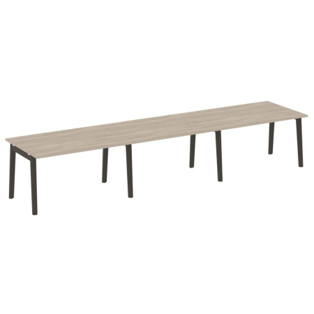 Onix Wood Стол переговорный (3 столешницы) OW.PRG-3.3 Дуб Аттик/Дуб Темный/Металл Антрацит 4140*980*750