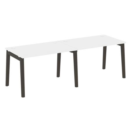 Onix Wood Рабочая станция OW.RS-2.2.8 Белый Бриллиант/Дуб Темный/Металл Антрацит 2360*800*750 Onix Wood Рабочая станция OW.RS-2.2.8 Белый Бриллиант/Дуб Темный/Металл Антрацит 2360*800*750