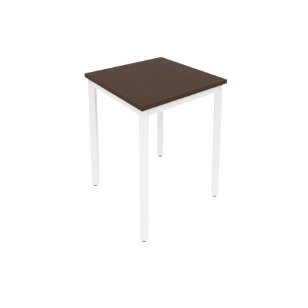 Slim Стол письменный на металлокаркасе С.СП-1.1 Венге Цаво/Металл Белый 600*600*750 Slim Стол письменный на металлокаркасе С.СП-1.1 Венге Цаво/Металл Белый 600*600*750