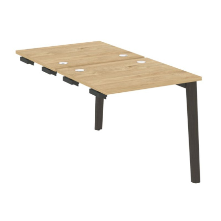 Onix Wood Стол-приставка двойной OW.D.SPR-0.7 Тиквуд Светлый/Дуб Темный/Металл Антрацит 780*1475*750 Onix Wood Стол-приставка двойной OW.D.SPR-0.7 Тиквуд Светлый/Дуб Темный/Металл Антрацит 780*1475*750