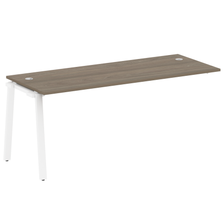 Metal System Проходной элемент рабочей станции на А-образном м/к БА.ПРС-СП-1.5 Вяз Благородный/Металл Белый 1800*720*750 Metal System Проходной элемент рабочей станции на А-образном м/к БА.ПРС-СП-1.5 Вяз Благородный/Металл Белый 1800*720*750