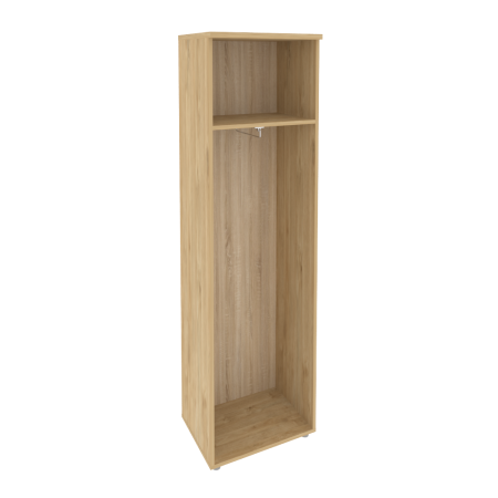 Onix Гардероб узкий (правое исполнение) O.GB-1 (R) Тиквуд Светлый/Белый Бриллиант 560*420*1977