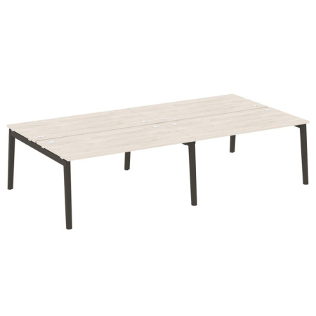 Onix Wood Рабочая станция OW.D.RS-4.4.8 Денвер Светлый/Дуб Темный/Металл Антрацит 3160*1635*750 Onix Wood Рабочая станция OW.D.RS-4.4.8 Денвер Светлый/Дуб Темный/Металл Антрацит 3160*1635*750