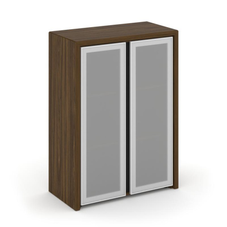 Corner Шкаф средний широкий COR.ST-2.4R Орех Лоренцо/Графит/Сатин 900*450*1231