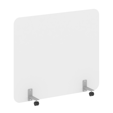 R-line Перегородка на металлических опорах, на роликах DP.R-140-120 Белый Бриллиант/Металл Серый 1400*18*1200 R-line Перегородка на металлических опорах, на роликах DP.R-140-120 Белый Бриллиант/Металл Серый 1400*18*1200