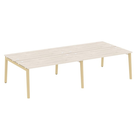 Onix Wood Рабочая станция OW.D.RS-4.4.7 Денвер Светлый/Дуб Светлый/Металл Белый 3160*1475*750 Onix Wood Рабочая станция OW.D.RS-4.4.7 Денвер Светлый/Дуб Светлый/Металл Белый 3160*1475*750