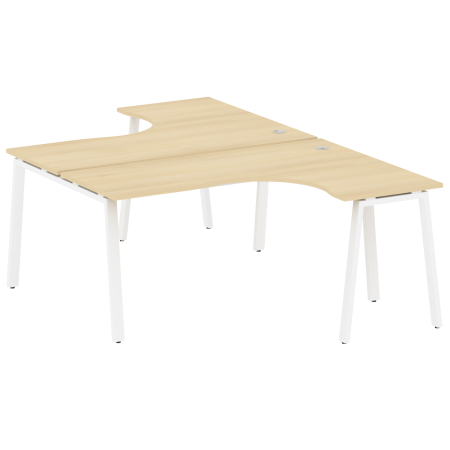 Metal System Рабочая станция криволинейная на А-образном м/к БА.РАС-СА-2.4 Акация Лорка/Металл Белый 1600*2435*750 Metal System Рабочая станция криволинейная на А-образном м/к БА.РАС-СА-2.4 Акация Лорка/Металл Белый 1600*2435*750