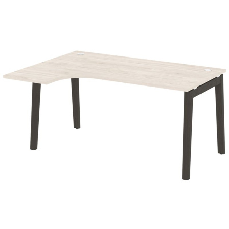 Onix Wood Стол эргономичный левый OW.SA-4 (L) Денвер Светлый/Дуб Темный/Металл Антрацит 1580*1180*750 (800/460)