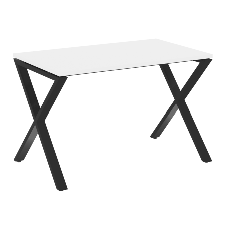 Loft Стол рабочий VR.L-SRX-2.7 Белый Бриллиант/Металл Черный 1180*720*750