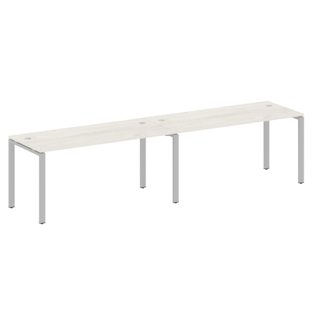 Metal System Рабочая станция на 2 места на П-образном м/к БП.СМ-2.4 Дуб Наварра/Металл Серый 3200*720*750 Metal System Рабочая станция на 2 места на П-образном м/к БП.СМ-2.4 Дуб Наварра/Металл Серый 3200*720*750