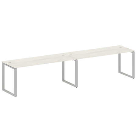 Metal System Рабочая станция на 2 места на О-образном м/к БО.СМ-2.5 Дуб Наварра/Металл Серый 3600*720*750 Metal System Рабочая станция на 2 места на О-образном м/к БО.СМ-2.5 Дуб Наварра/Металл Серый 3600*720*750