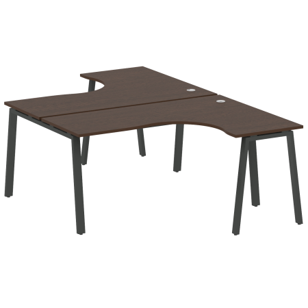 Metal System Рабочая станция криволинейная на А-образном м/к БА.РАС-СА-2.4 Венге Цаво/Металл Антрацит 1600*2435*750 Metal System Рабочая станция криволинейная на А-образном м/к БА.РАС-СА-2.4 Венге Цаво/Металл Антрацит 1600*2435*750