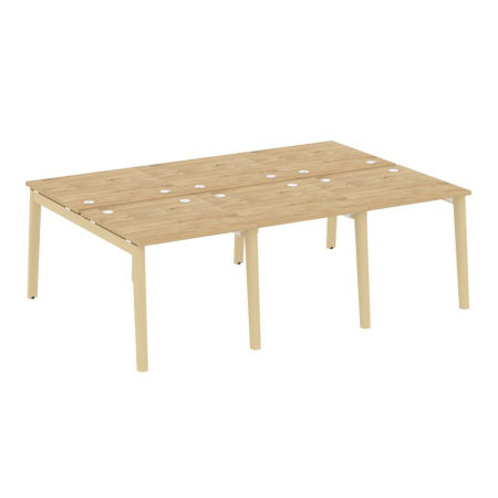 Onix Wood Рабочая станция OW.D.RS-6.0.8 Тиквуд Светлый/Дуб Светлый/Металл Белый 2340*1635*750 Onix Wood Рабочая станция OW.D.RS-6.0.8 Тиквуд Светлый/Дуб Светлый/Металл Белый 2340*1635*750