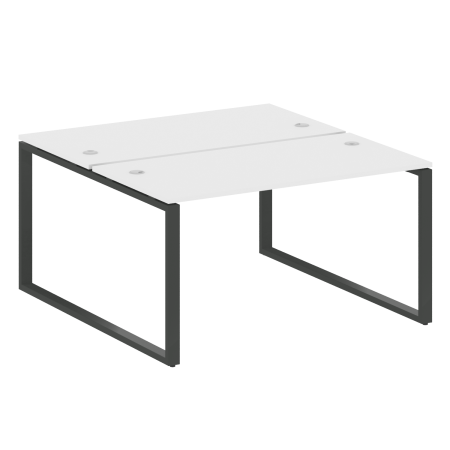 Metal System Рабочая станция на О-образном м/к БО.РАС-СП-2.3 Белый/Металл Антрацит 1400*1475*750 Metal System Рабочая станция на О-образном м/к БО.РАС-СП-2.3 Белый/Металл Антрацит 1400*1475*750