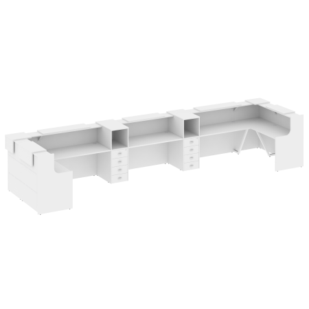 Onix Ресепшн O.R-K-38 Белый Бриллиант 6522*1768*1187 Onix Ресепшн O.R-K-38 Белый Бриллиант 6522*1768*1187