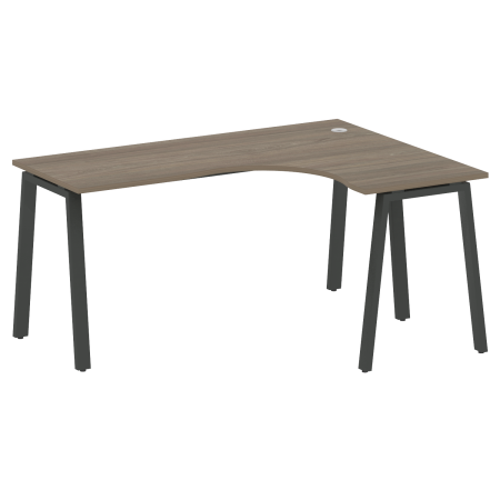 Metal System Стол криволинейный правый на А-образном м/к БА.СА-4 (R) Вяз Благородный/Металл Антрацит 1600*1200*750 Metal System Стол криволинейный правый на А-образном м/к БА.СА-4 (R) Вяз Благородный/Металл Антрацит 1600*1200*750