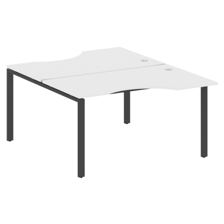 Metal System Рабочая станция криволинейная на П-образном м/к БП.РАС-СА-2.2 Белый/Металл Антрацит 1400*1835*750 Metal System Рабочая станция криволинейная на П-образном м/к БП.РАС-СА-2.2 Белый/Металл Антрацит 1400*1835*750