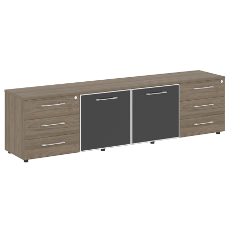 Yalta Тумба стационарная LT.TS-4.2 2200*450*580 Вяз Благородный/Стекло Black Yalta Тумба стационарная LT.TS-4.2 2200*450*580 Вяз Благородный/Стекло Black