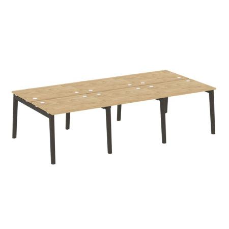 Onix Wood Рабочая станция OW.D.RS-6.1.7 Тиквуд Светлый/Дуб Темный/Металл Антрацит 2940*1475*750 Onix Wood Рабочая станция OW.D.RS-6.1.7 Тиквуд Светлый/Дуб Темный/Металл Антрацит 2940*1475*750