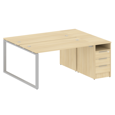 Metal System Рабочая станция с тумбой на О-образном м/к БО.РС-СТП-2.3 Акация Лорка/Металл Серый 1812*1475*750 Metal System Рабочая станция с тумбой на О-образном м/к БО.РС-СТП-2.3 Акация Лорка/Металл Серый 1812*1475*750