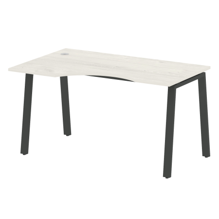 Metal System Стол криволинейный левый на А-образном м/к БА.СА-2 (L) Дуб Наварра/Металл Антрацит 1400*900*750 Metal System Стол криволинейный левый на А-образном м/к БА.СА-2 (L) Дуб Наварра/Металл Антрацит 1400*900*750