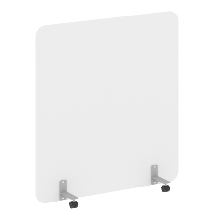 R-line Перегородка на металлических опорах, на роликах DP.R-140-150 Белый Бриллиант/Металл Серый 1400*18*1500 R-line Перегородка на металлических опорах, на роликах DP.R-140-150 Белый Бриллиант/Металл Серый 1400*18*1500