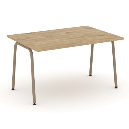 Estetica Стол переговорный ES.PRG-1.3-K Тиквуд Светлый/Металл Латте 1380*980*750 Estetica Стол переговорный ES.PRG-1.3-K Тиквуд Светлый/Металл Латте 1380*980*750