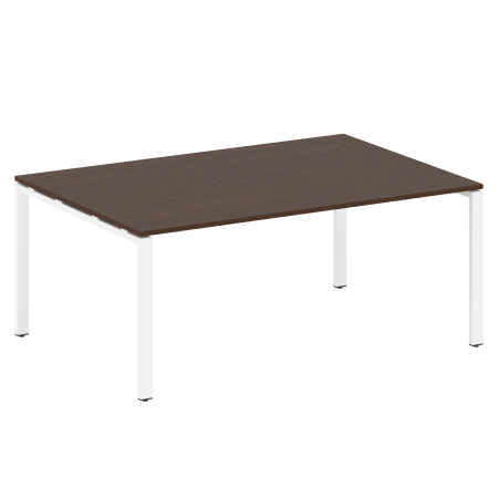 Metal System Переговорный стол (1 столешница) на П-образном м/к БП.ПРГ-1.5 Венге Цаво/Металл Белый 1800*1235*750 Metal System Переговорный стол (1 столешница) на П-образном м/к БП.ПРГ-1.5 Венге Цаво/Металл Белый 1800*1235*750