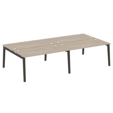 Onix Wood Рабочая станция OW.D.RS-4.4.8 Дуб Аттик/Дуб Темный/Металл Антрацит 3160*1635*750 Onix Wood Рабочая станция OW.D.RS-4.4.8 Дуб Аттик/Дуб Темный/Металл Антрацит 3160*1635*750